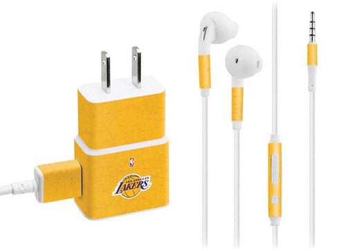 NBA Los Angeles Lakers Distressed Phone Charger Skin